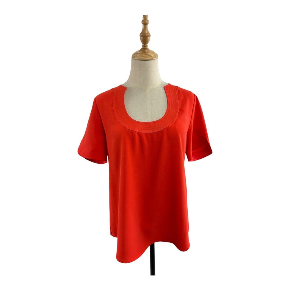 Trina Turk Haiden U-Neck Short Sleeve Tunic ($228 Retail), No Size Label, Sze M